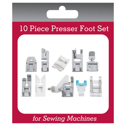 10 Piece Presser foot Bundle for Sewing Machines - mega value