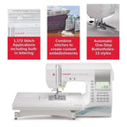 Singer Quantum Stylist 9960 Sewing Machine with Extension Table and Hard Cover - Factory Refurbished