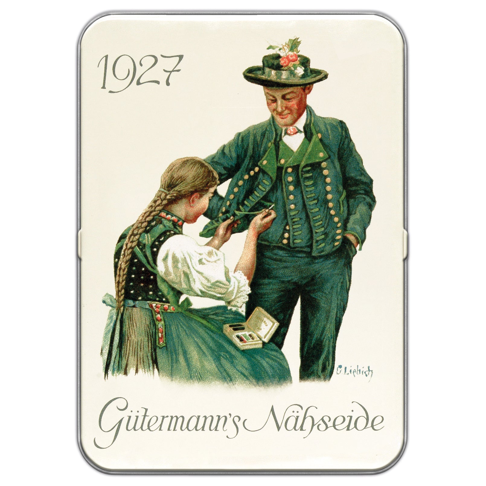 Gutermann Thread Storage Tin - Nostalgic 1927 - Sew-All 8 x 100m Pastel Shades