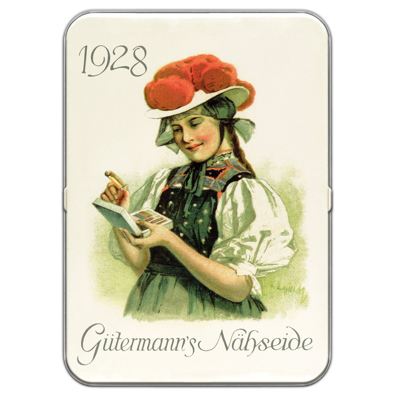 Gutermann Thread Storage Tin - Nostalgic 1928 - Sew-All 8 x 100m Bright Shades