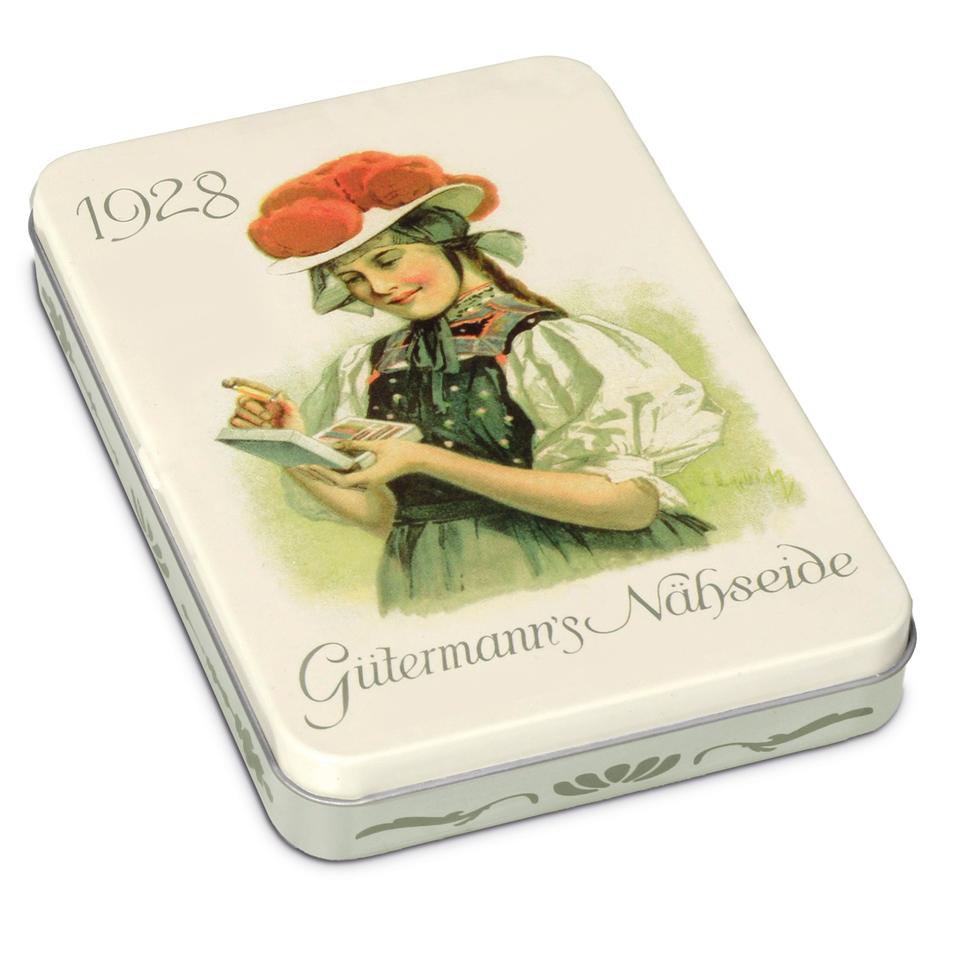 Gutermann Thread Storage Tin - Nostalgic 1928 - Sew-All 8 x 100m Bright Shades