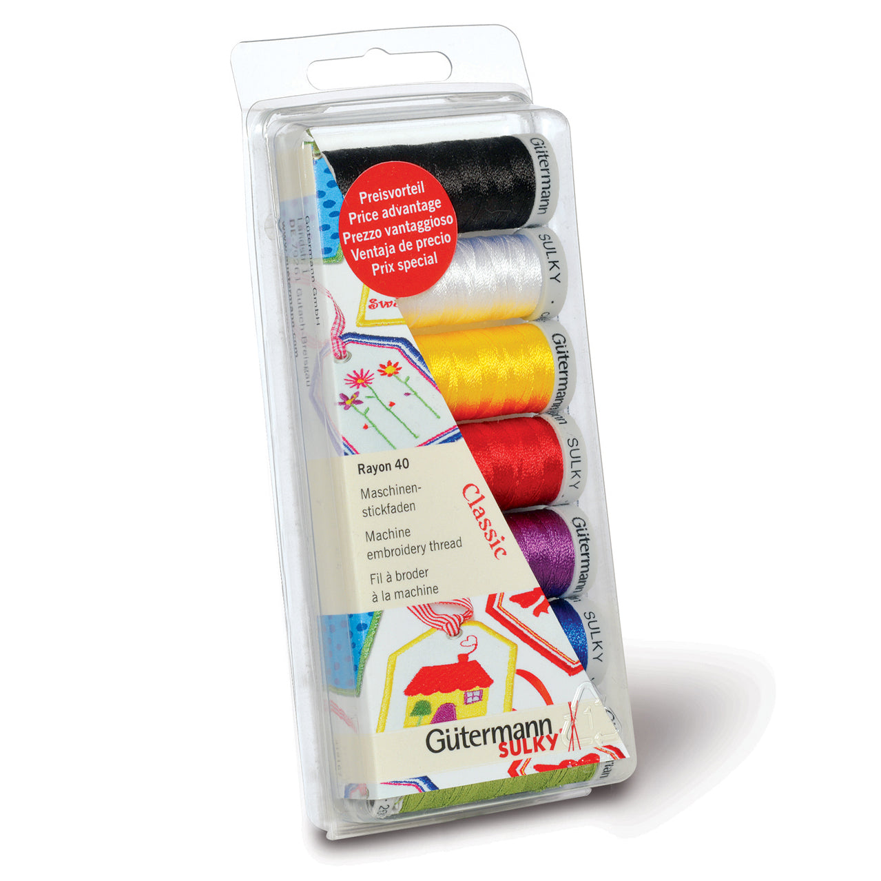 Gutermann Thread Set - Rayon 40 - 7 x 200m - Classic