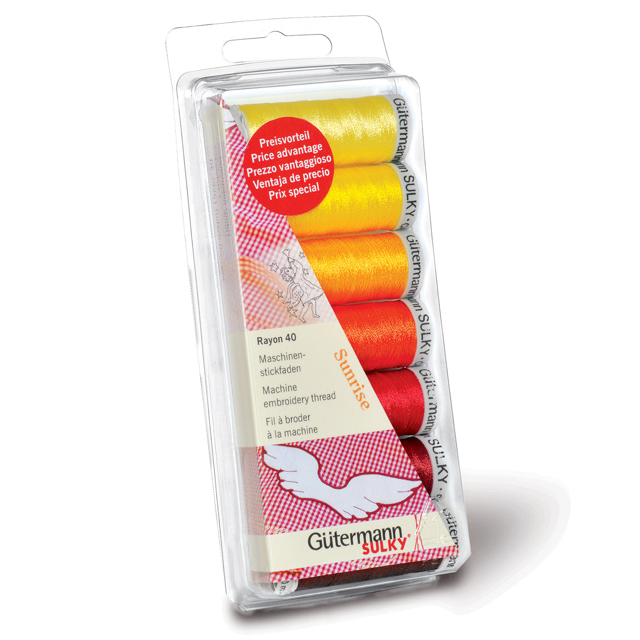 Gutermann Thread Set - Rayon 40 - 7 x 200m - Sunrise
