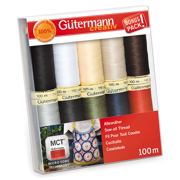 Gutermann Thread Set - Sew - All - 10 x 100m - Basics