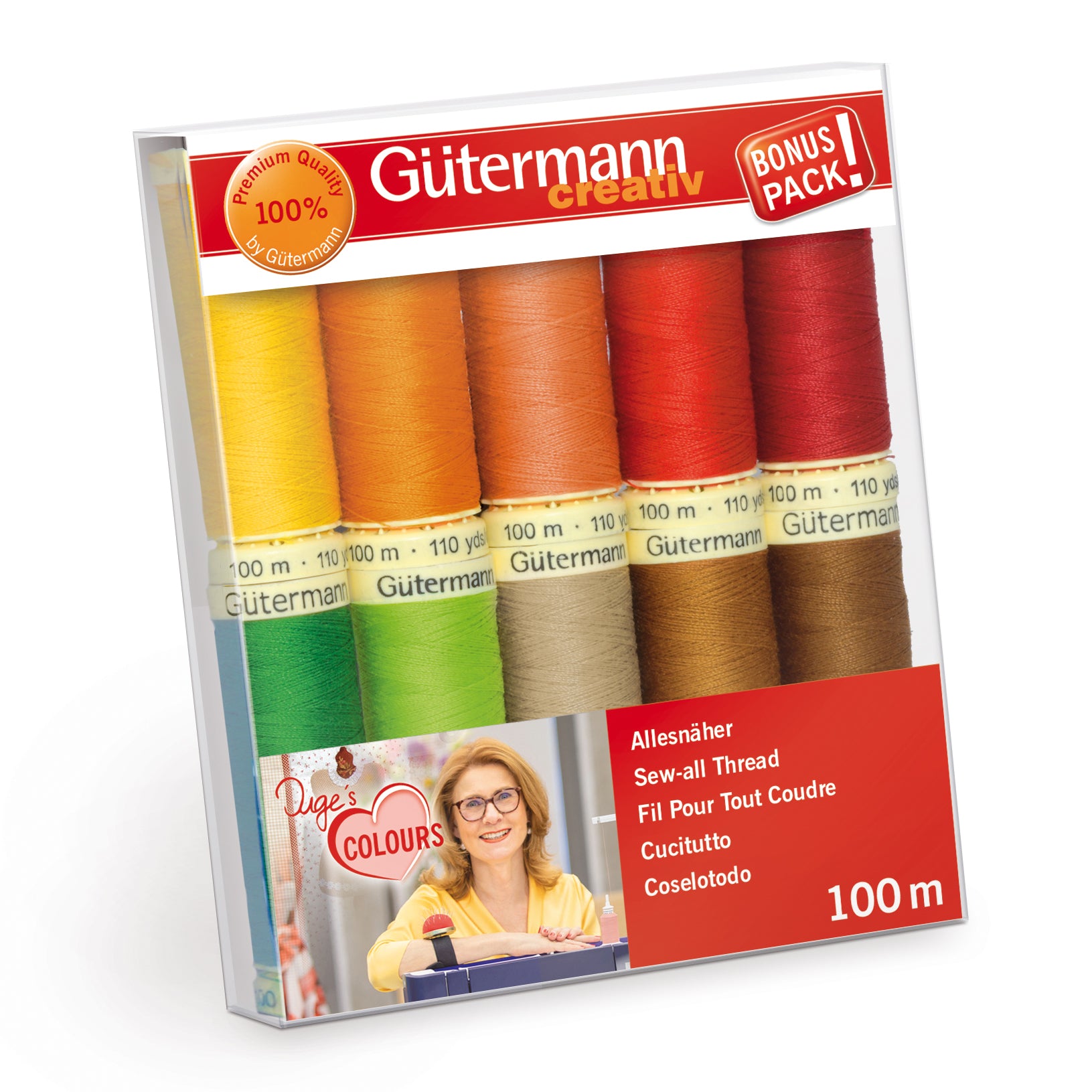 Gutermann Thread Set - Sew - All - 10 x 100m - Assorted