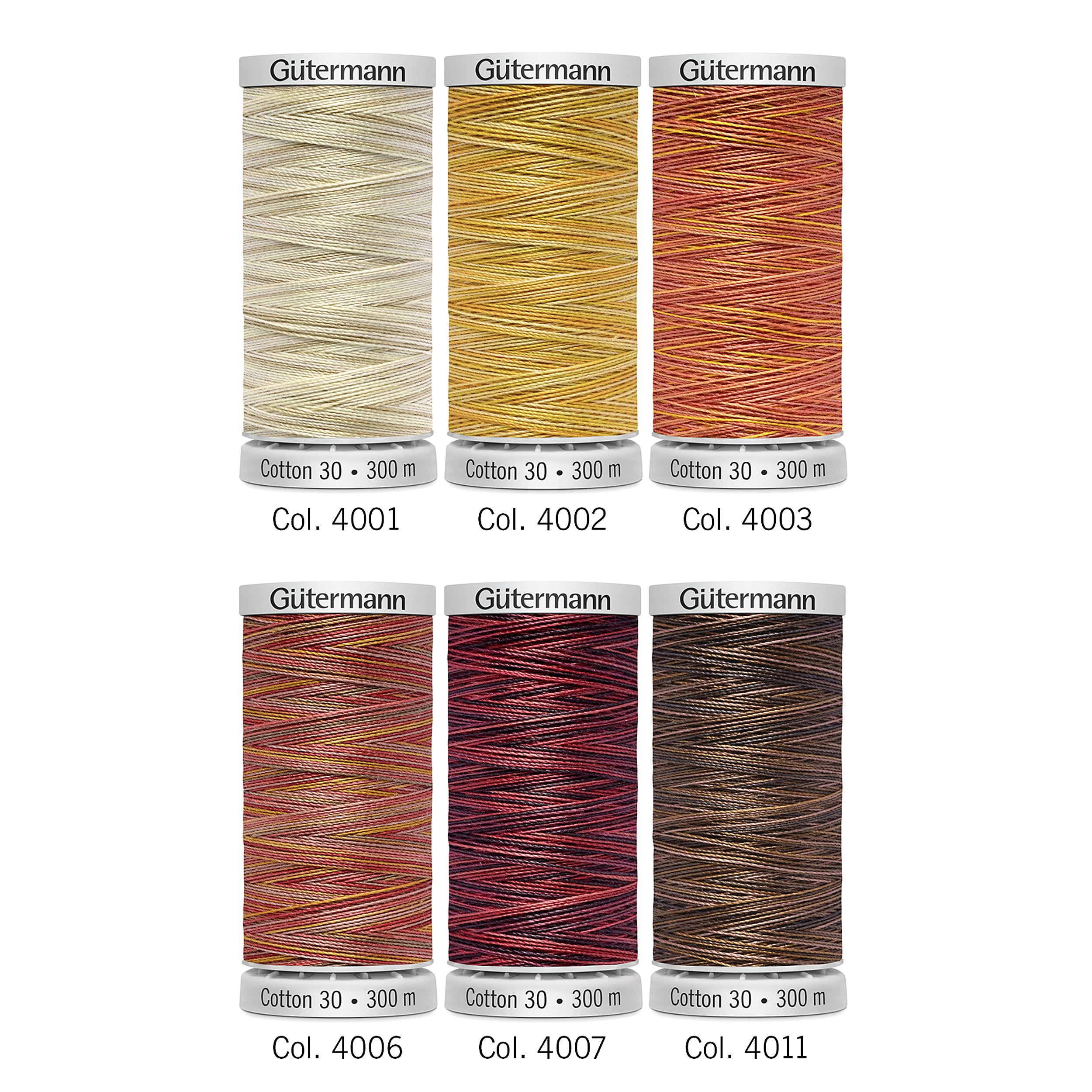 Gutermann Thread Set - Cotton No.30 - 6 x 300m - 2