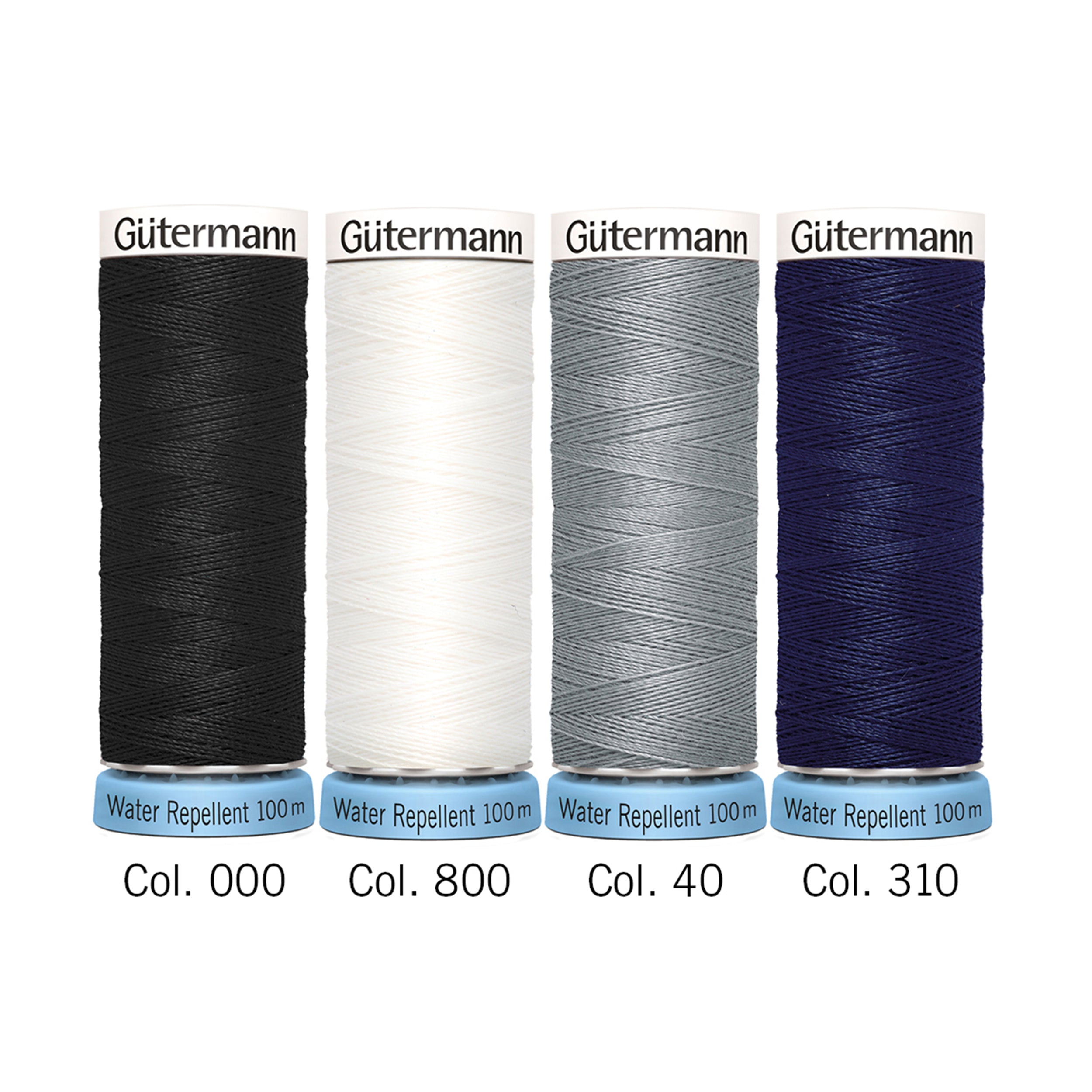 Gutermann Thread Set - Water Repellent - 4 x 100m - Assorted Basics