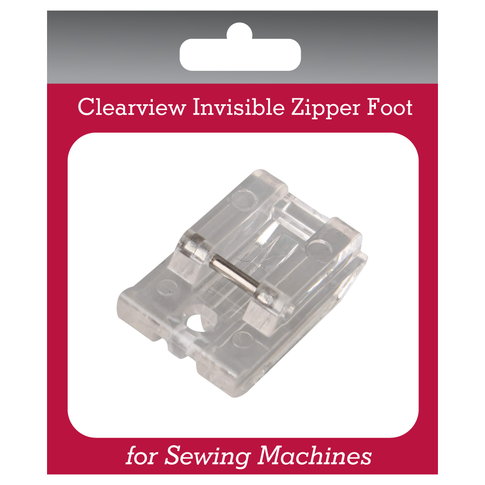 Clearview Invisible Zipper Foot for Sewing Machines