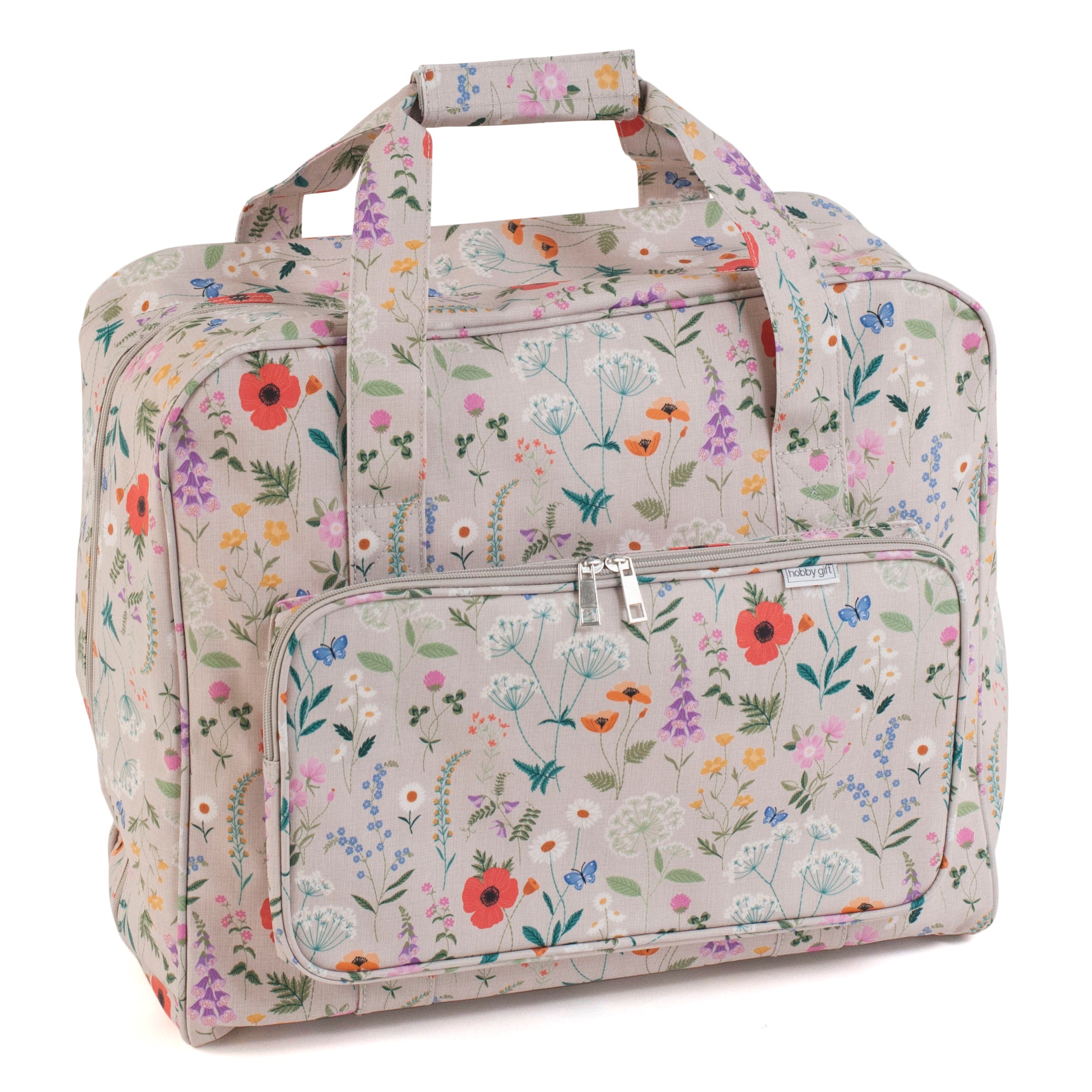 Premium Sewing Machine Bag - Matt PVC - Wild Flowers
