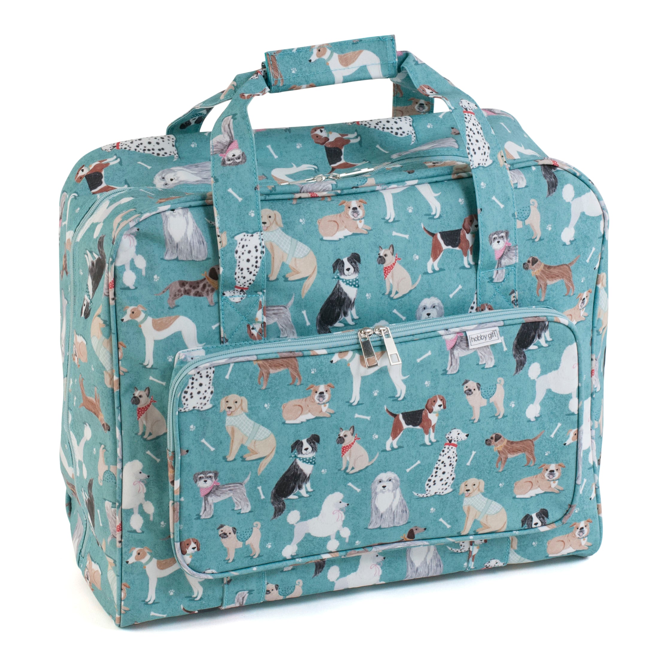 Premium Sewing Machine Bag - Matt PVC - Dogs