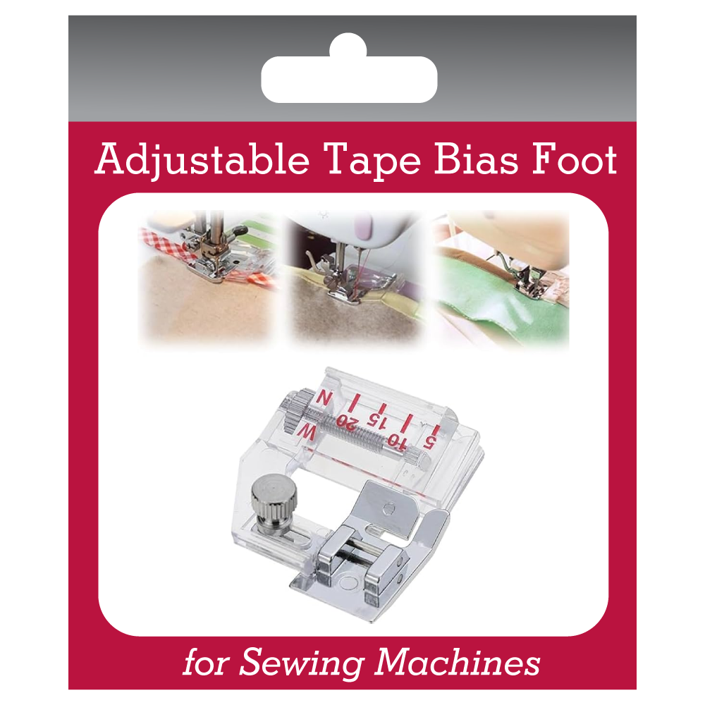 Adjustable Tape Bias Foot / Binding Foot