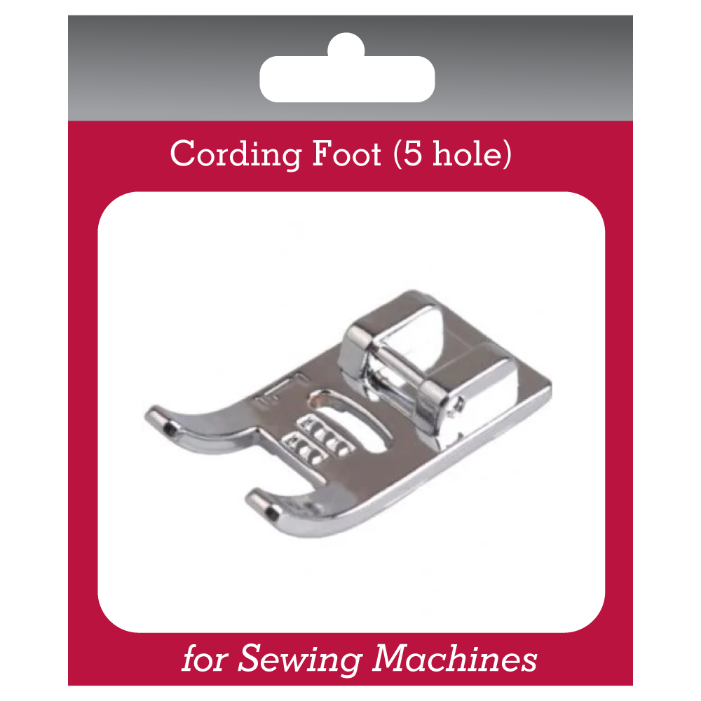 Cording Foot (5 hole) for Sewing Machines