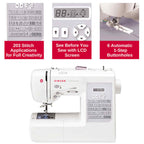 Singer Patchwork 7285Q Sewing Machine with Extension Table - Factory Refurbished