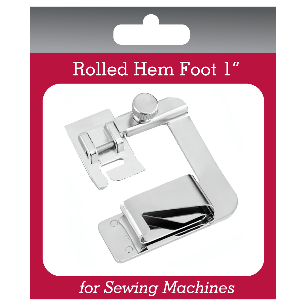 Rolled Hem Foot for Sewing Machines (multiple sizes)