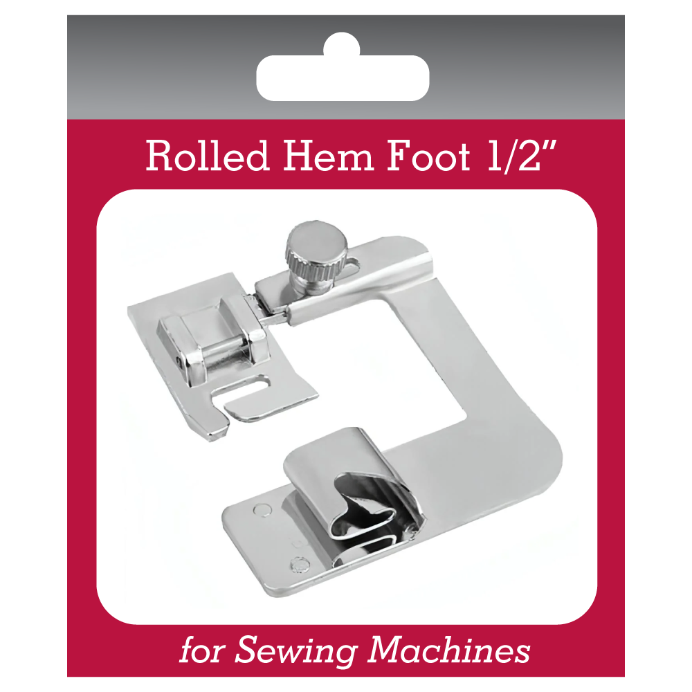 Rolled Hem Foot for Sewing Machines (multiple sizes)