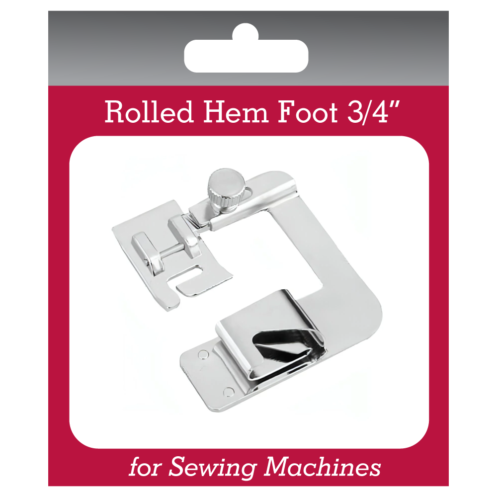Rolled Hem Foot for Sewing Machines (multiple sizes)