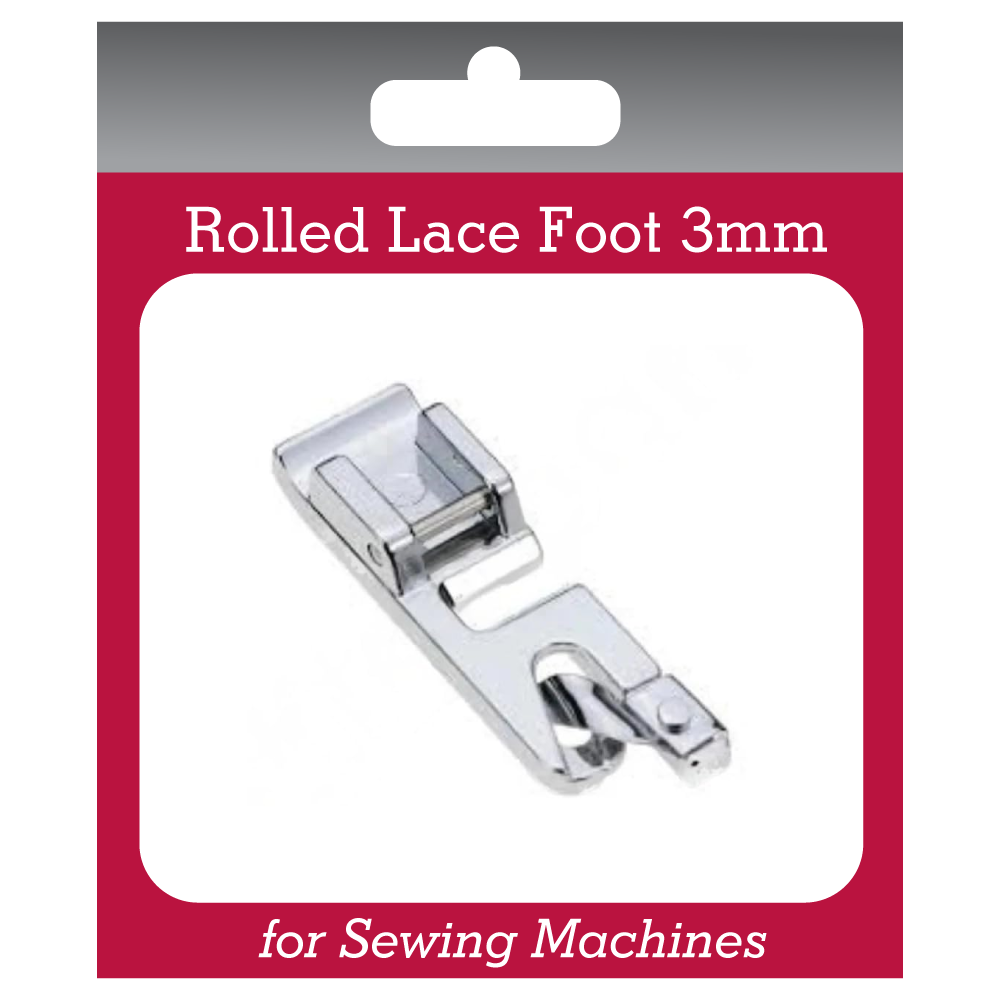 Rolled Lace Foot (3mm) for Sewing Machines