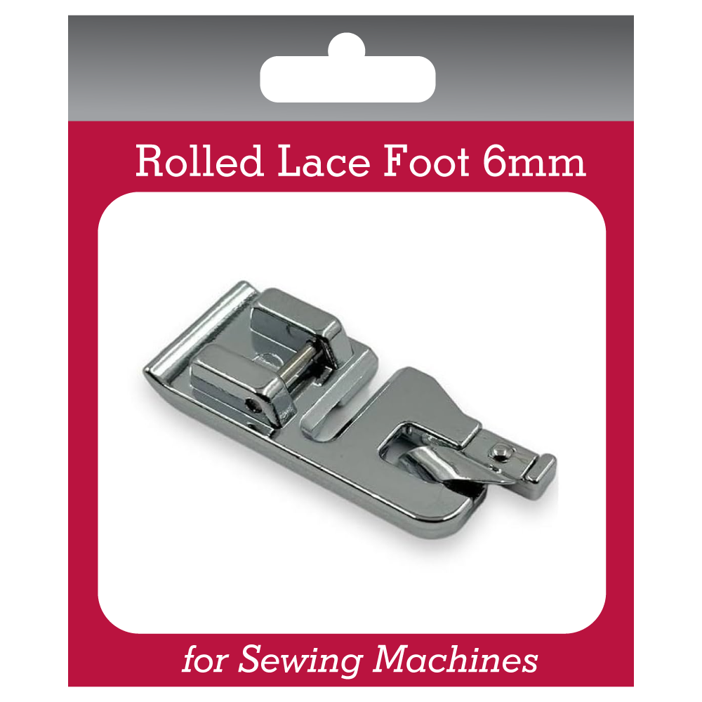 Rolled Lace Foot (6mm) for Sewing Machines